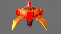 air mine Low-poly 3D model