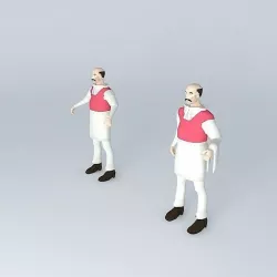 ARGO Wild West Bartenders 3D model