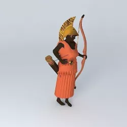 ARGONAUTS Atalana waiting 3D model