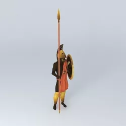 ARGONAUTS hero on the guard 3D model