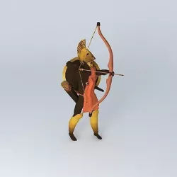 ARGONAUTS hero shooting with bow 3D model
