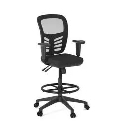 Articulate Drafting Stool Chair in Black 3D model