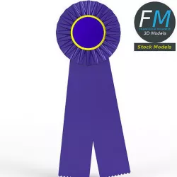 Award ribbon 3D model