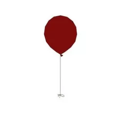 Ballon maroon balloon 3D model