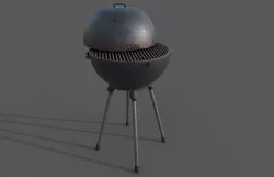 BBQ grill pbr ready 3D model