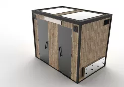 Beach shower cabin 3D model