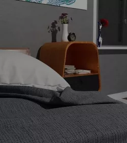 bedside table contemporary 3D model