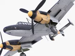 BF-110 German bomber 3D model