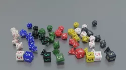 BIG RPG Dice asset Low-poly 3D model