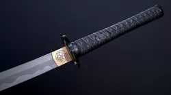 Black Katana Low-poly 3D model