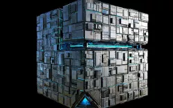 Borg Cube Space Station Ship Box Lowpoly Low-poly 3D model