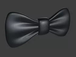 Bow tie - cartoony stylized 3D model Low-poly 3D model