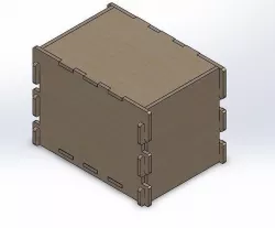 Box for finishing samples 3D model