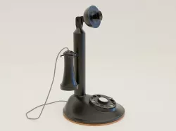 Candlestick  vintage phone 3D model