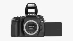 Canon DSLR EOS 90D camera body open 3D model