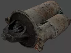 Car Starter Motor RAW Scan 3D model