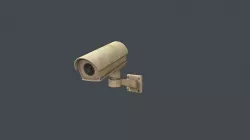 CCTV Camera Low-poly 3D model