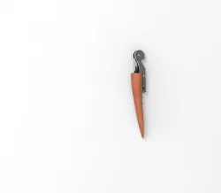corkscrew with wooden handle Low-poly 3D model