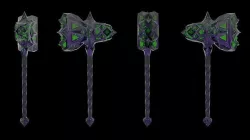 Crystal hammer  Low-poly 3D model