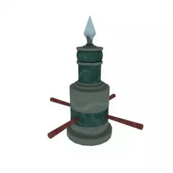 Crystal Statue 3D model