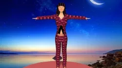cute woman in cute suit 3D model