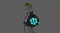 CYBORG Low-poly 3D model