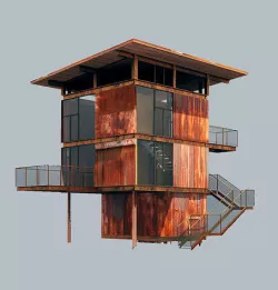 Delta Shelter project by Olson Kundig Architects 3D model