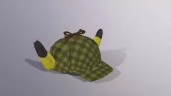 Detective Pikachu Hat Low-poly 3D model