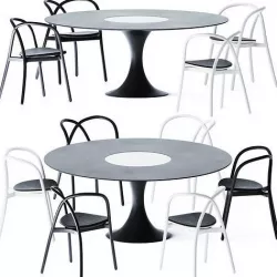 Dining Table Manzu by Alias 3D model