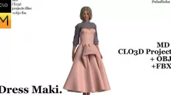 Dress Maki 3D model