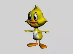 duckling Low-poly 3D model