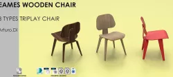 Eames Wood Chair 3D model