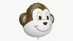 Foil decoration balloon 08 Monkey 3D model