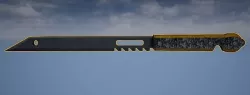 Futuristic Knife Low-poly 3D model