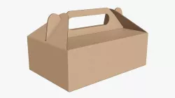 Gable box cardboard food packing 05 3D model