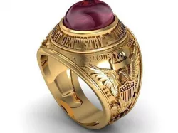 georgetown university class ring 3D model