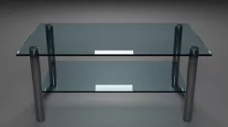 Glass coffee table 3D model