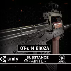 Groza Rilfe Low-poly 3D model