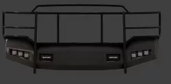 HEAVY DUTY STEEL BUMPER  Low-poly 3D model