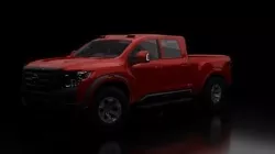 high quality rigged car 3D model