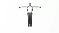 Hitman agent 47 Low-poly 3D model