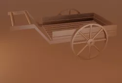 Human wagon 3D model