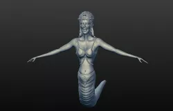 Lamia 3d sculpt 3D model
