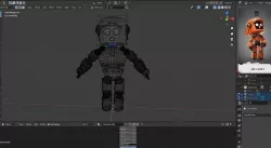 Levi the Robot Low-poly 3D model