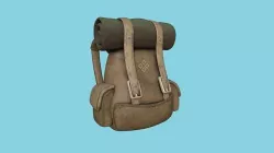 Light Leather Backpack - Character Fashion Design Low-poly 3D model