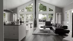 Livingroom - Kitchen scene - house remodel 3D model