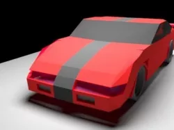 Low Poly Car Low-poly 3D model