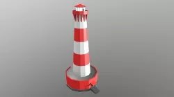 Low Poly Lighthouse Low-poly 3D model