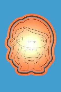 MakeIT Advanture Times Cookie Cutter Marcline Vampire Queen 3D model