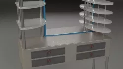 MakeUp table with mirror 3D model